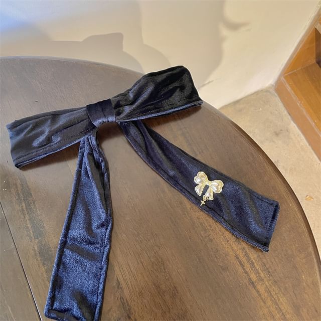 Clip Bow Hair Velvet