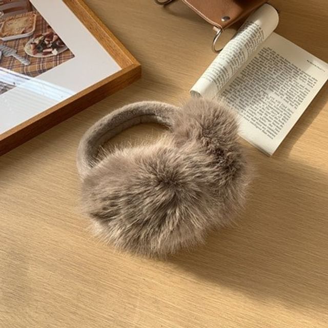 Fluffy Plain Earmuffs