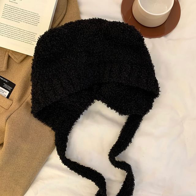 Hat Bonnet Chenille Bear Ear