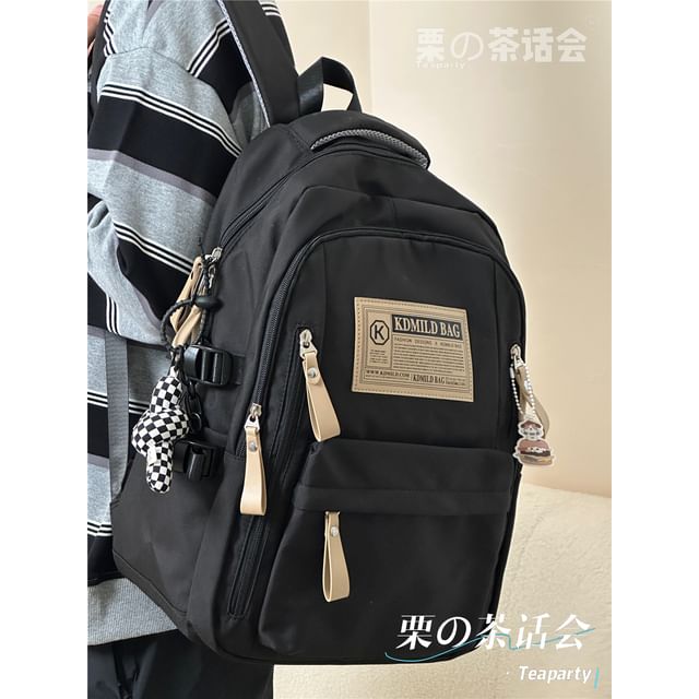 Lettering Label Applique Laptop Backpack / Charm / Set