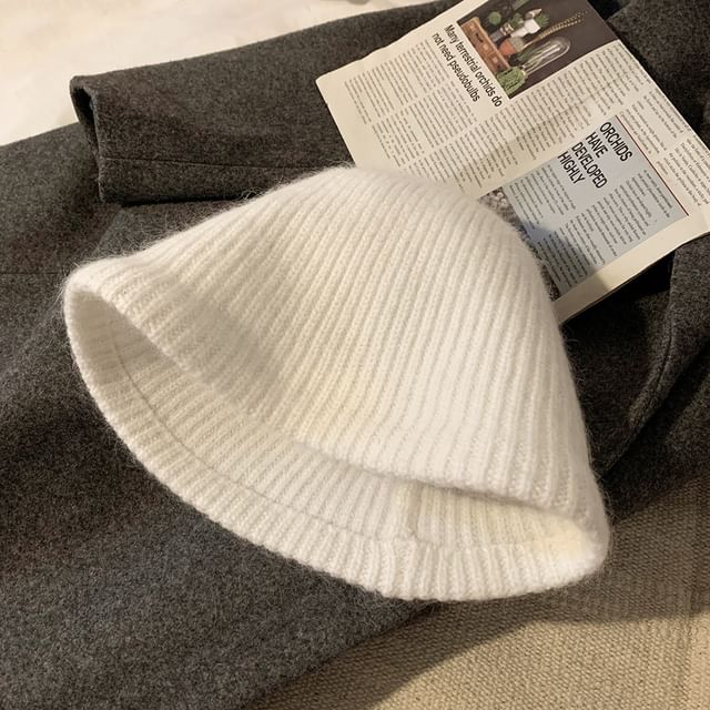 Knit Cloche Hat Plain