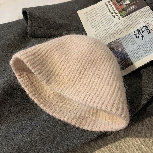 Knit Cloche Hat Plain