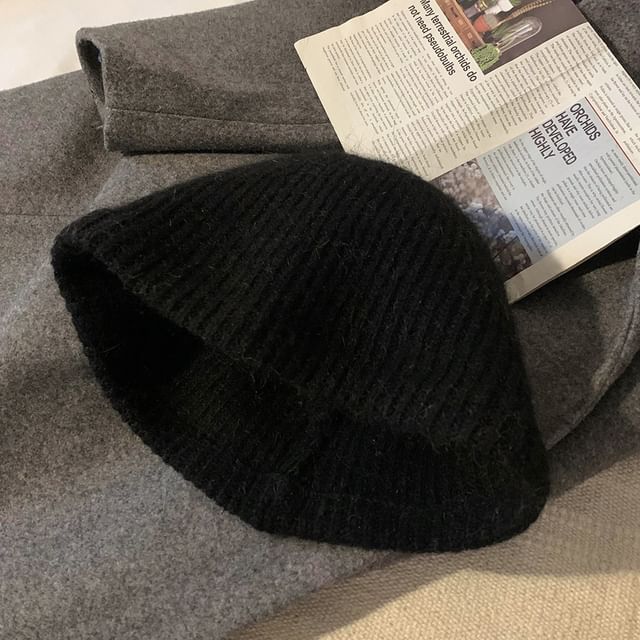 Knit Cloche Hat Plain