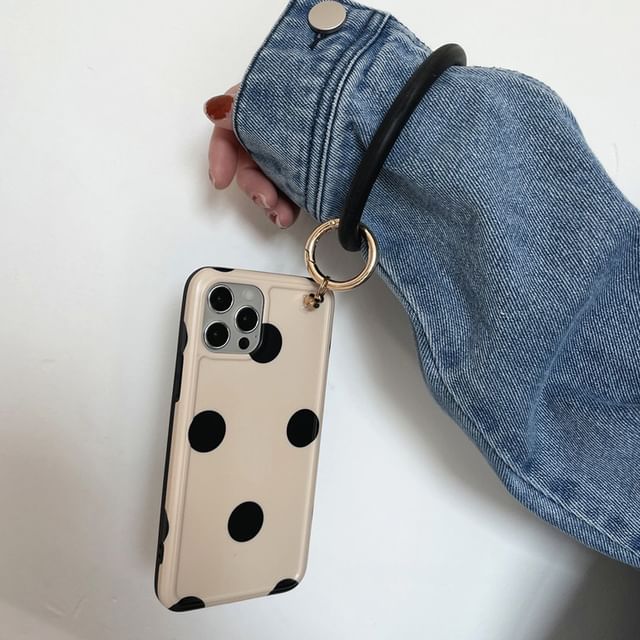 Polka Case Phone Hoop Dot