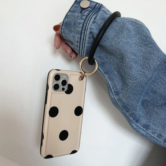 Polka Case Phone Hoop Dot