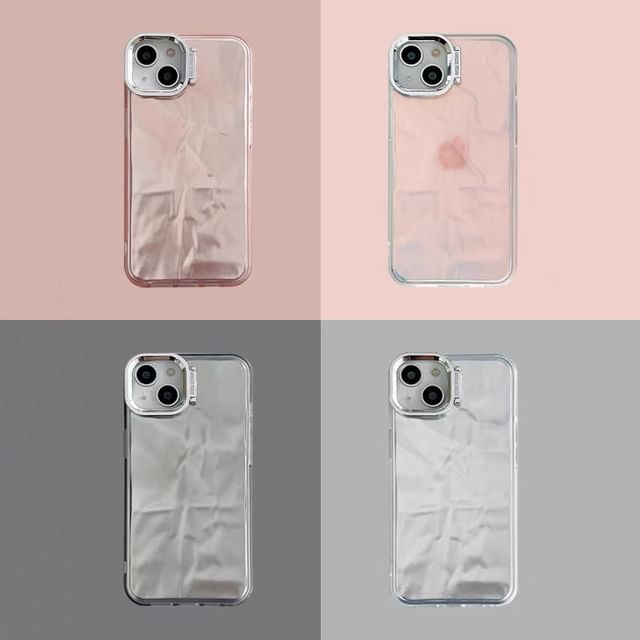 Phone Textured Holographic Stand Case