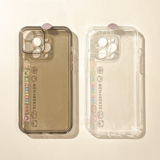 Animal Lettering Case Phone