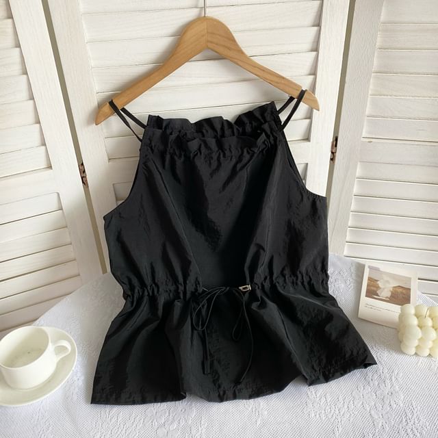 Schlichtes Camisole-Top mit Kordelzug