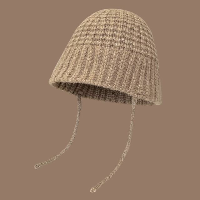 Plain Knit Bucket Hat