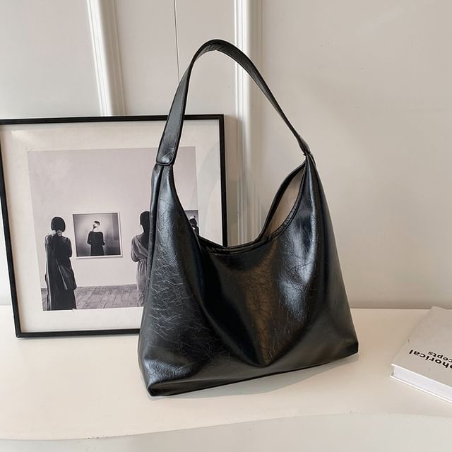 Bag Leather Faux Plain Tote