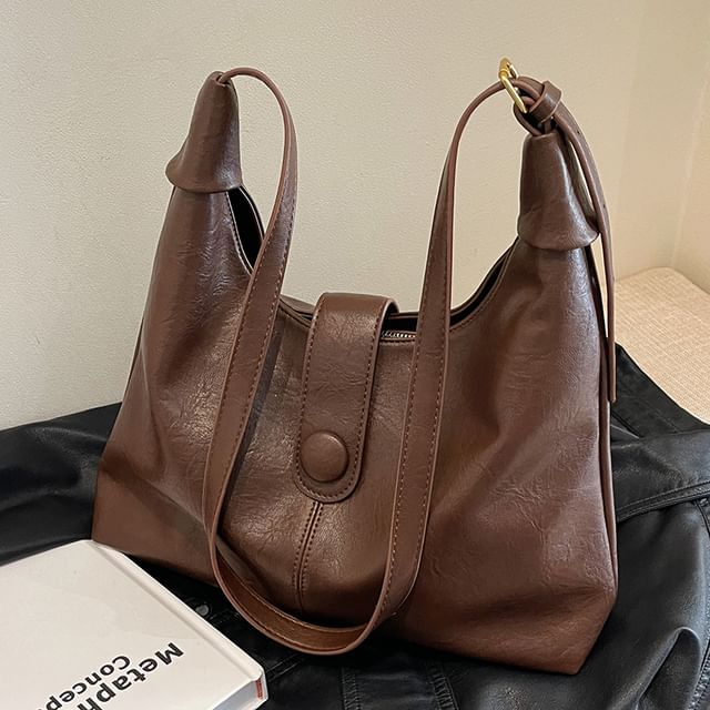 Leather Faux Bag Tote Plain
