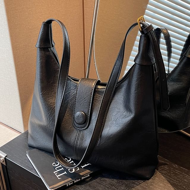 Leather Faux Bag Tote Plain