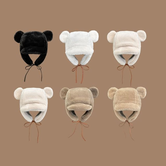 Bear Trapper Hat Ear Chenille