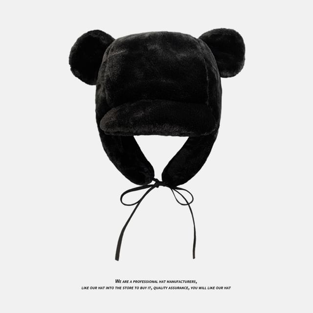 Bear Trapper Hat Ear Chenille