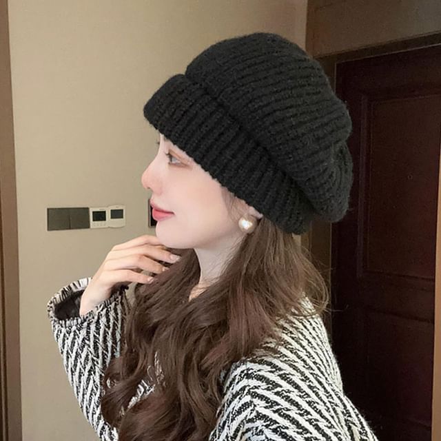 Knit Slouchy Beanie Plain