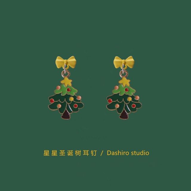 Clip On Christmas / Earring Drop Tree