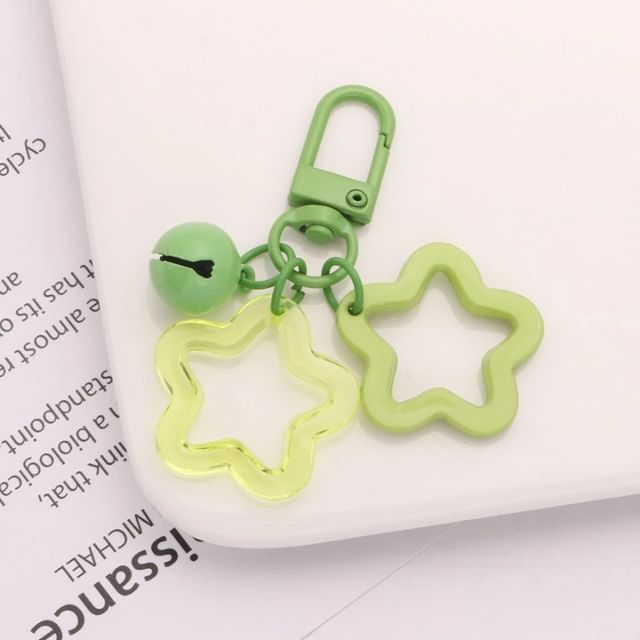 Star Bell Bag Charm Keyring