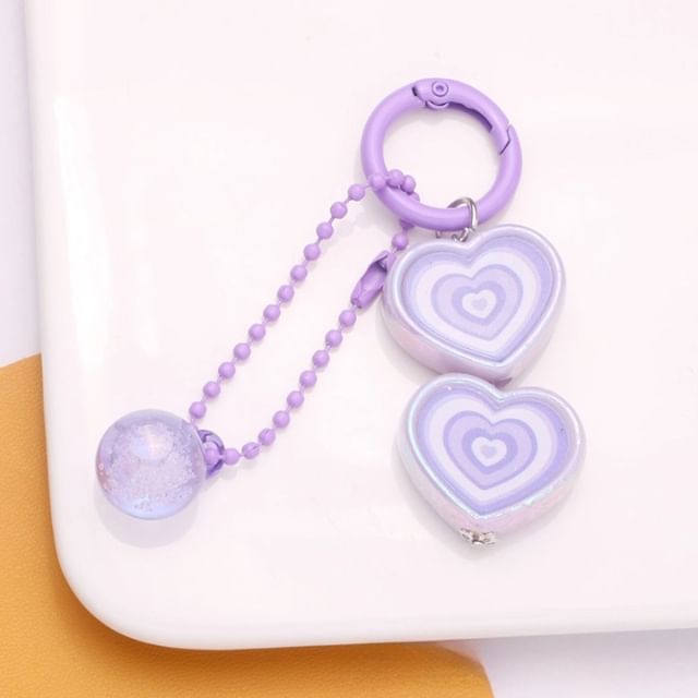 Heart Bag Charm Keyring