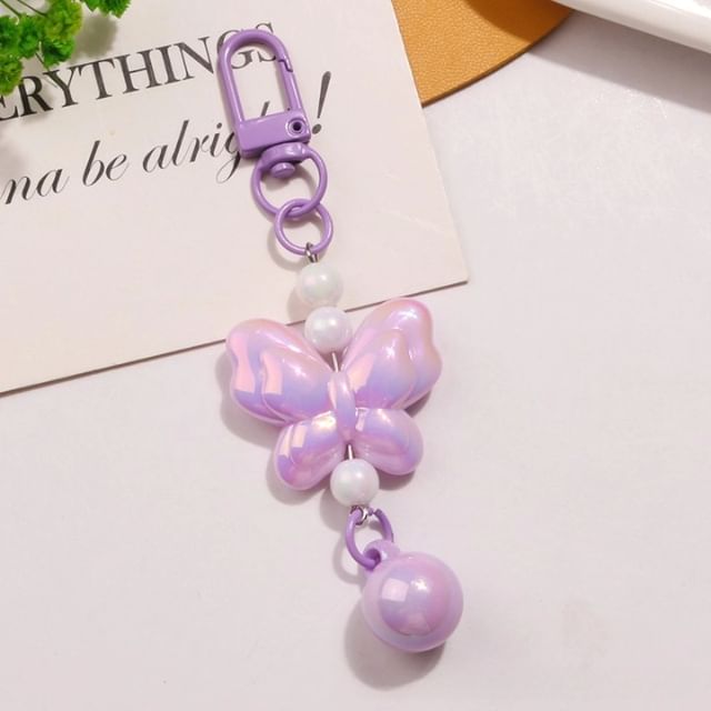 Butterfly Acrylic Bag Charm Keyring