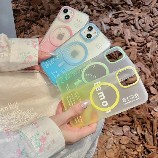 Case MagSafe Lettering Gradient Phone