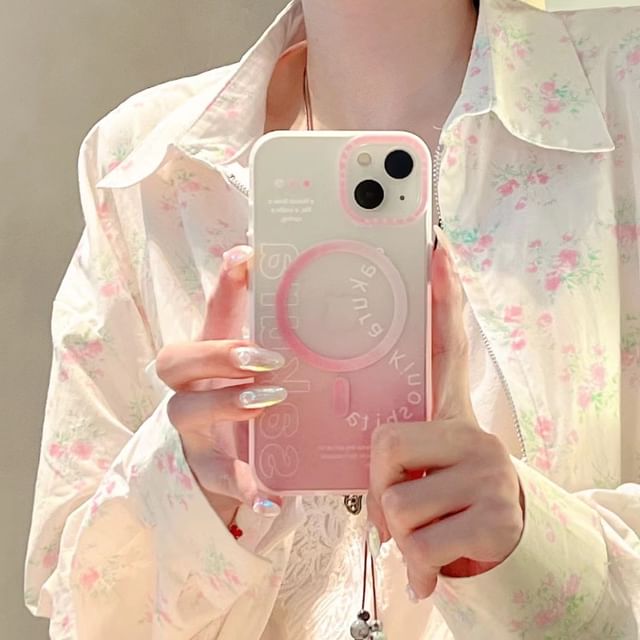 Case MagSafe Lettering Gradient Phone