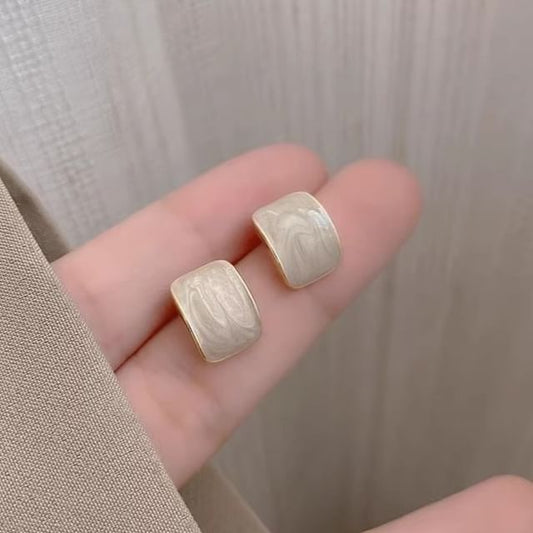 Alloy Glaze Stud Earring