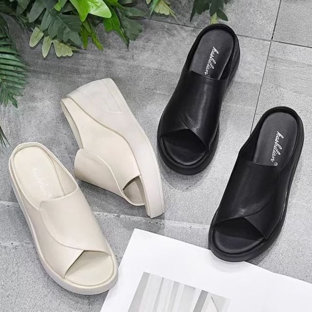 Sandals Wedge Slide Platform