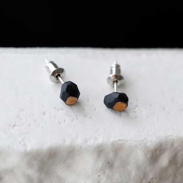 Ceramic Earring Stud Geometric