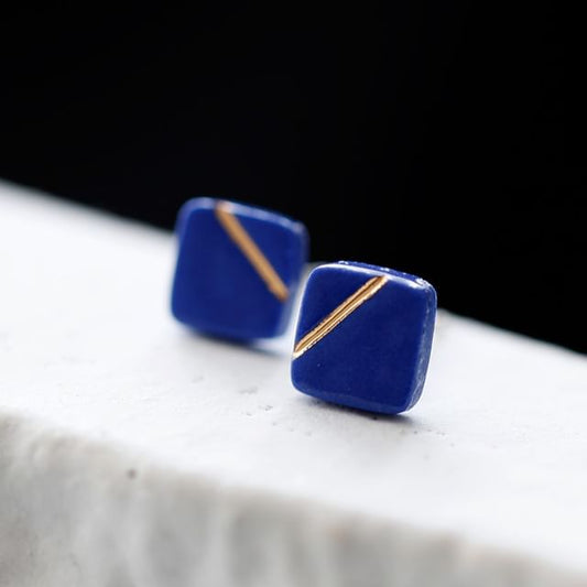 Square Stud Ceramic Earring