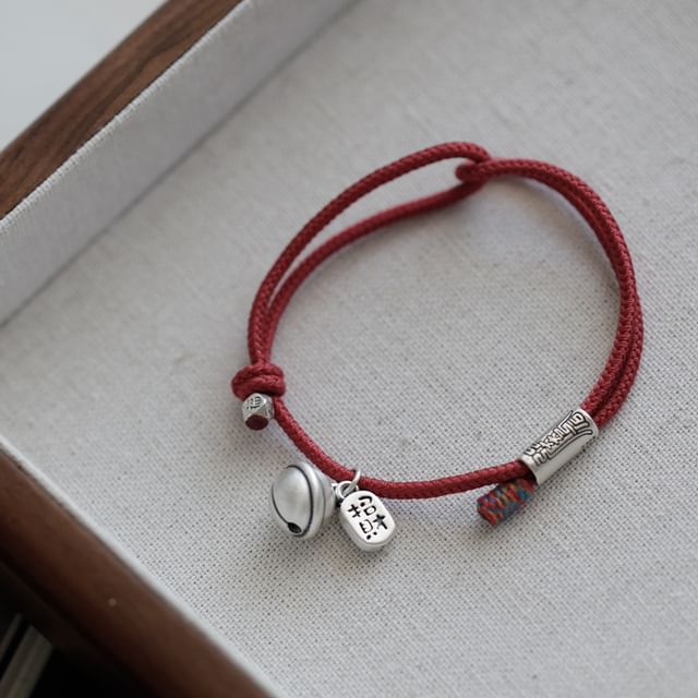String Bell Bracelet Silver