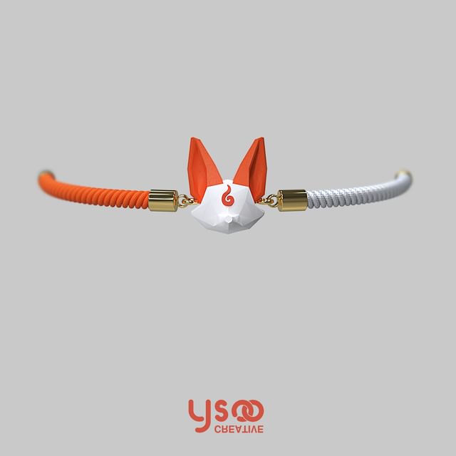 Poly Acrylic Bracelet Cord Low Fox
