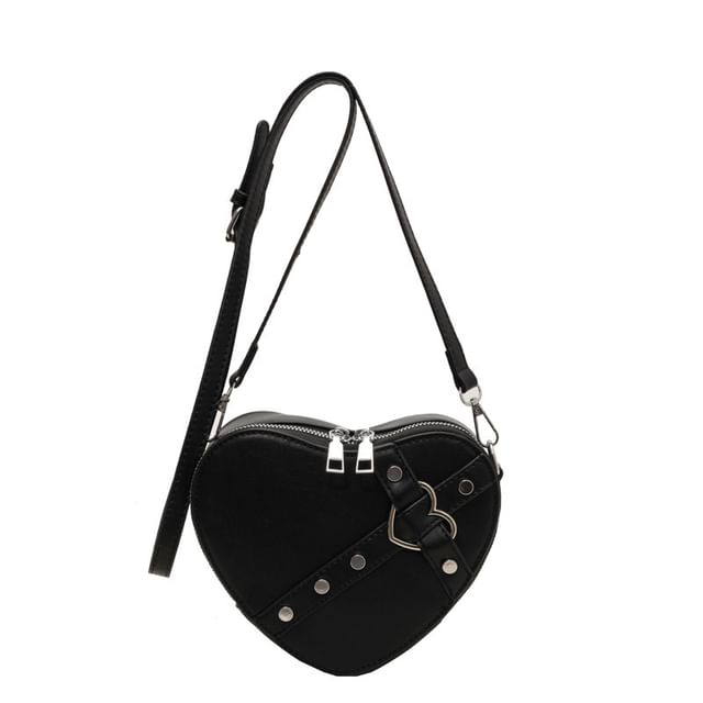 Heart Leather Bag Crossbody Faux