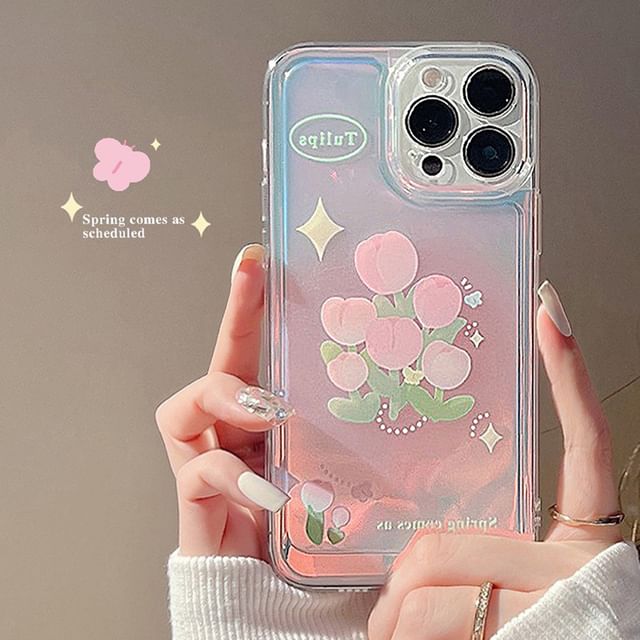 Holographic Tulip Phone Case