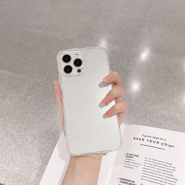 Wavy Case Transparent Phone
