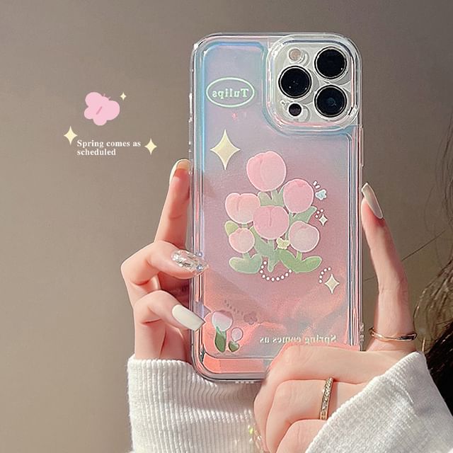 Holographic Tulip Phone Case