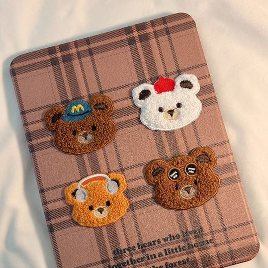 iPad Plaid Case Bear