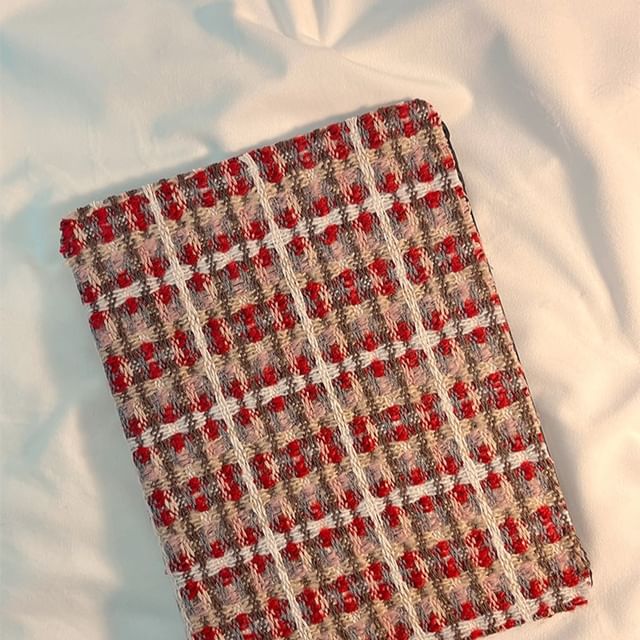 Plaid iPad Case Knit