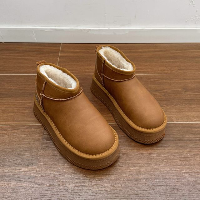 Boots Snow Platform Ankle