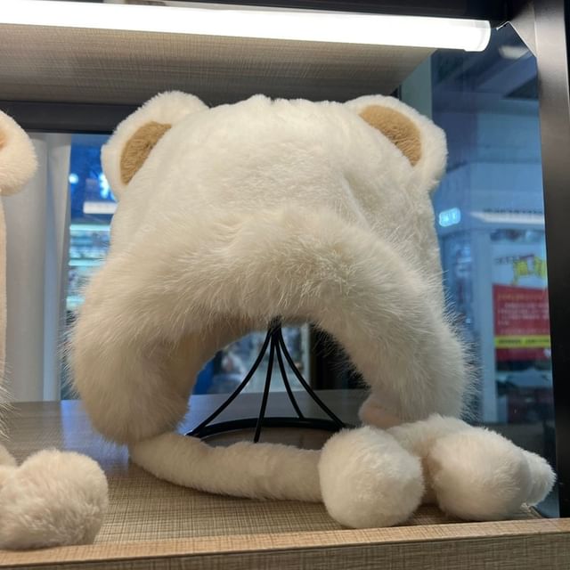 Bear Chenille Hat Ear Trapper