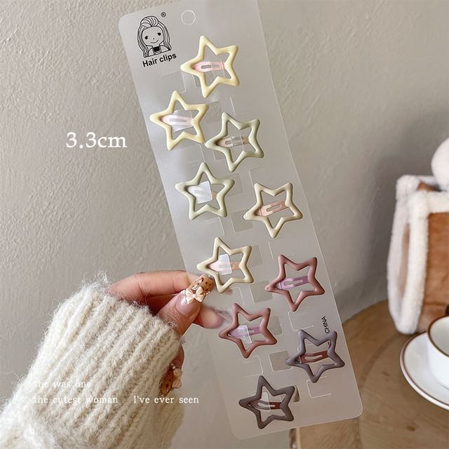 Plain Alloy Hair Clip / Set