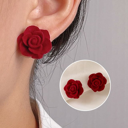 Rose Ear Flocking Alloy Cuff