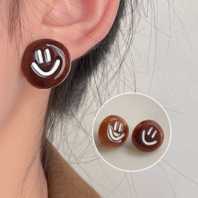 Smiley Cuff Acetate Asymmetrical Ear