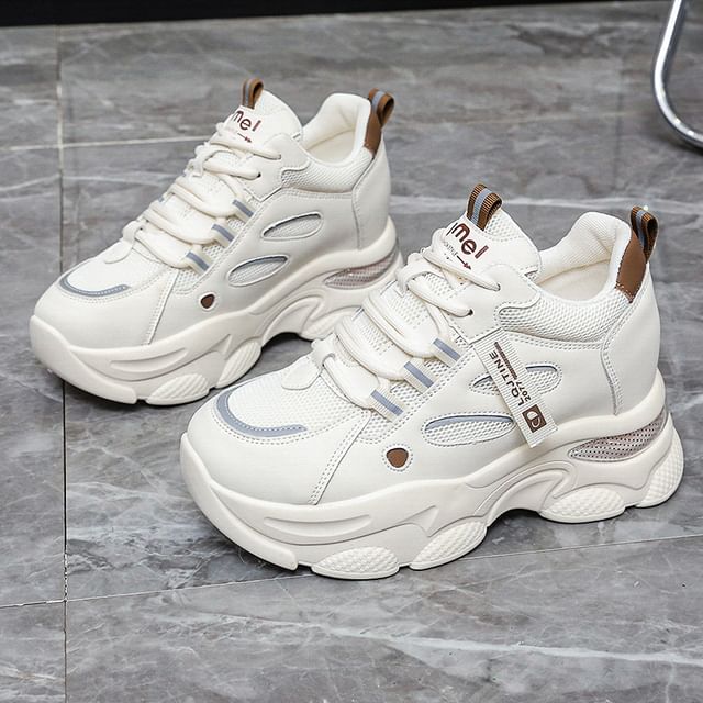 Sneakers Platform Lettering