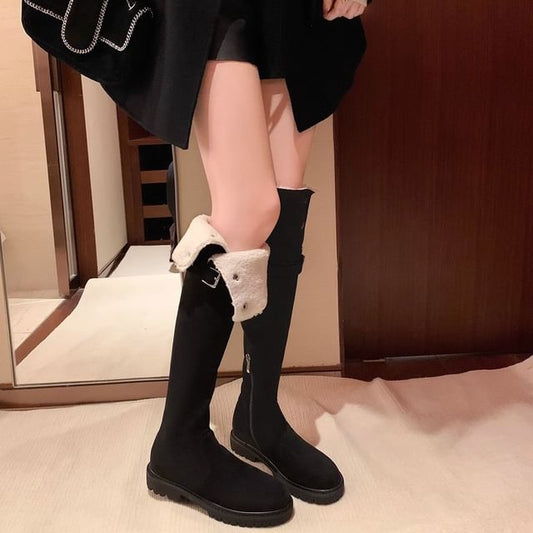 Over-The-Knee Boots Folded