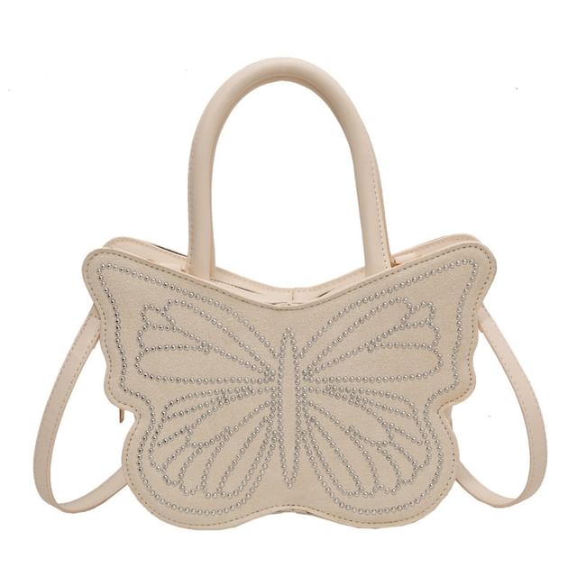 Butterfly Studded Crossbody Bag