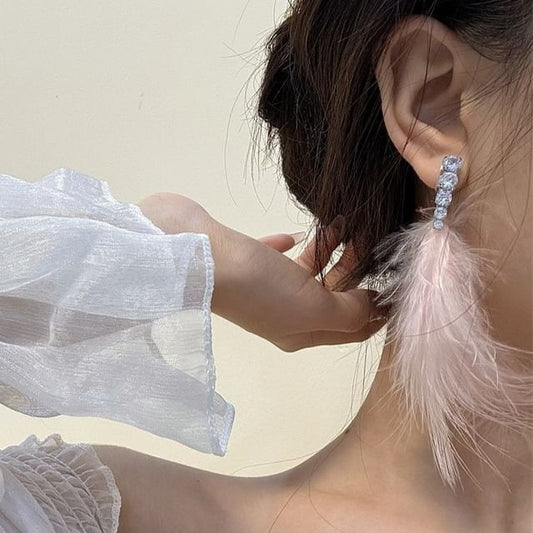 Drop Earring Feather