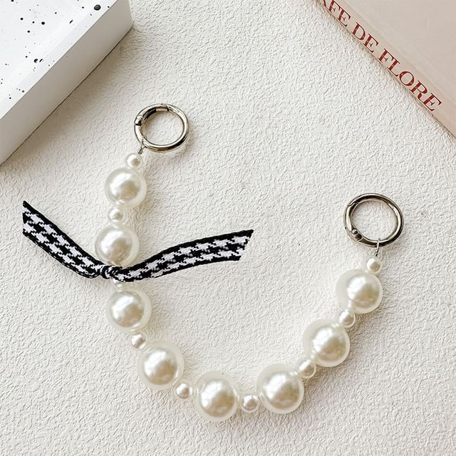 Strap / Bead Phone Heart Pearl Faux