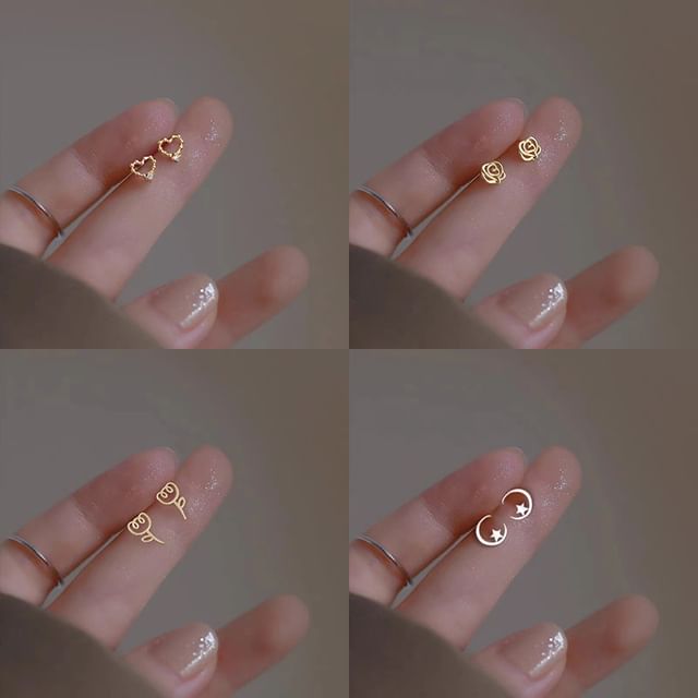 Sterling Silver Stud Earring (Various Designs)