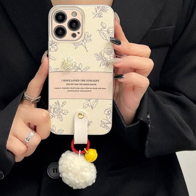 Pom Bell Case Rose Phone