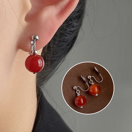 Gemstone Earring Drop Clip-On